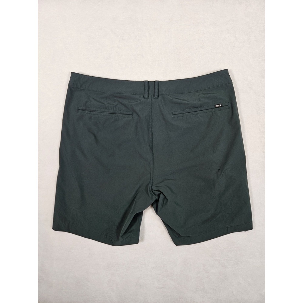 Cuts Shorts Mens‎ 34 Green AO Hybrid Quick Dry Slim Fit Chino Pockets - Picture 5 of 10